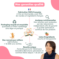 Contenu du coffret Chat Glouton pour chat adulte stérilisé de la marque Ziggy qui comprend pâtées pour chat adulte stérilisé et un tapis de léchage anti-glouton pour chat