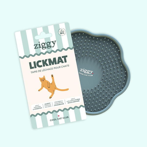 Tapis de léchage anti-glouton pour chat Ziggy