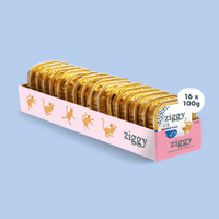 Lot de 16 pâtées de 100g Ziggy pour chat adulte stérilisé au poisson blanc, saines et sans céréales