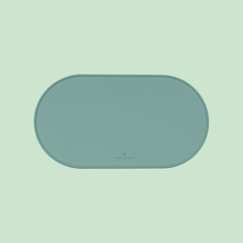 Tapis de gamelle pour chat vert de la marque Ziggy