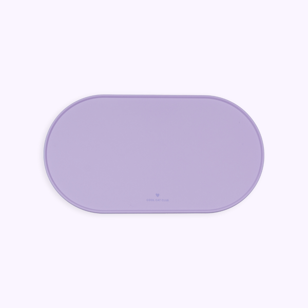 Tapis de gamelle pour chat rose de la marque Ziggy